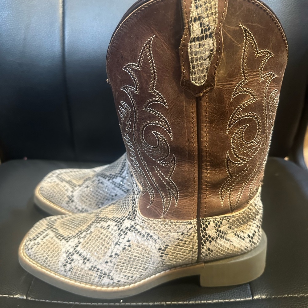 Smoky Mountain Boots Diamond Back Kids Size 3 Leather Western Boots